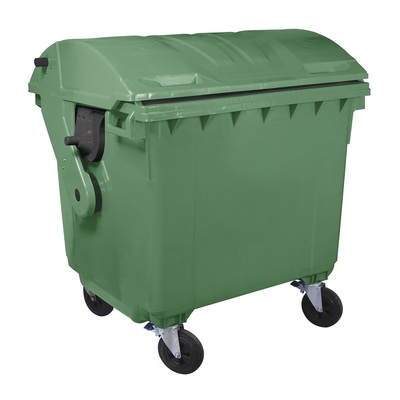 Container 1100L cu capac semi-rotund - Albastru